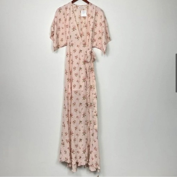 NWT Reformation Winslow Wrap Maxi Petal Floral Dress in  Audrey S XS  $348 - Picture 4 of 5